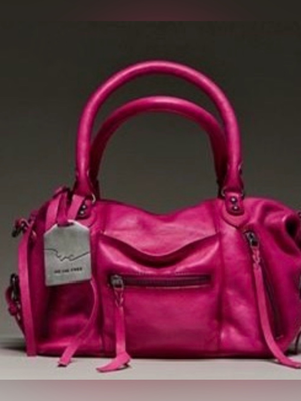 Free people baby very berry Emerson tote